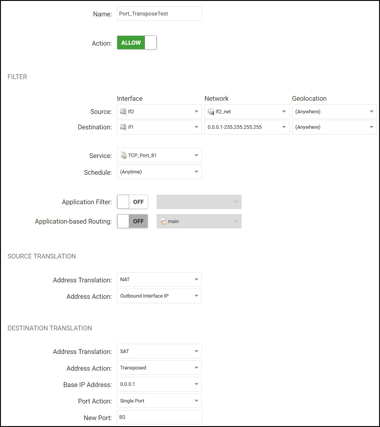 Fortigate – Changing outbound nat IP with IP Pools