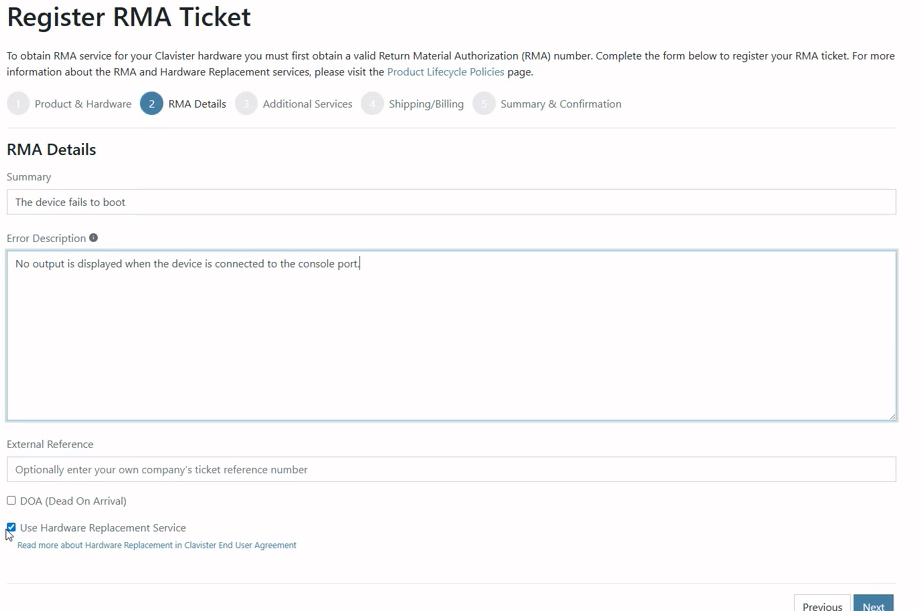 How to submit a RMA | Clavister Knowledge Base